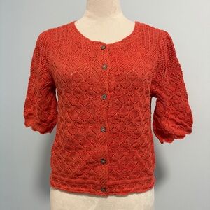 Sundance‎ Jocelyn Coral Knit Cardigan Size S